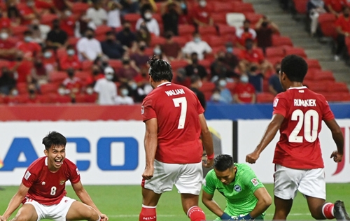 Indonesia vào chung kết AFF Cup 2020 sau trận cầu kịch tính với Singapore